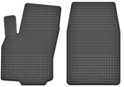 Gummimatten Automatten Gummifussmatten Gummi Fußmatten für Nissan Navara II Bj. 1997-2005 VORNE Fahrer-und Beifahrermatte DXa