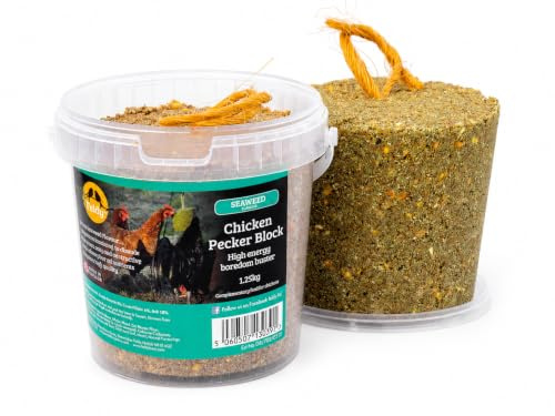 Chubby Pet Products Feldy Hanging Chicken Pecker Block - Seaweed Flavour 1.25kg
