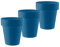 ECOMACETAS FLOWERPOT STORE Pot décoratif bleu en plastique brillant, marche intérieure, pot bleu (3, 14 cm)