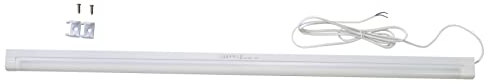 Provance Unterbauleuchte Lichtleiste ohne Stecker 8 Watt - 21 Watt 4000 Kelvin - 6500 Kelvin Länge 31 cm - 90 cm Küche Möbel Einbauleuchte (87cm 21 Watt 4000K mit Schutzblende)