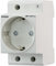 POPP® Electric Toma de corriente schuko | Enchufe Modular Schuko | Toma schuko Cofrets | 250V AC | Capacidad de conexión hasta 25mm2 | 16A | Apto para cofrets | Blanco