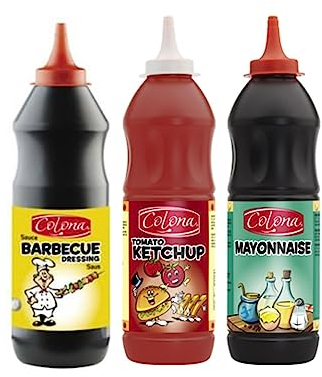 Lot sauce Colona : Barbecue – Ketchup - Mayonnaise (3x950ml)
