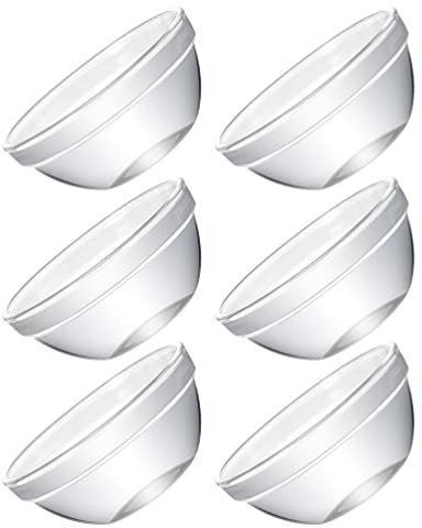 IMIKEYA Small Glass Bowls with Lids 6pcs Mini Glass Pinch Bowl Ramekin Custard Cups Prep Bowls Dessert Storage for Candy, Dessert Nuts Party Dips Condiments Sauces Ingredients L