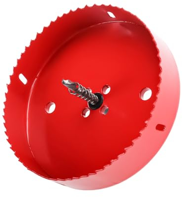 BOOMSTART Scie-cloche bi-métal 155 mm - Scie-cloche circulaire - Pour bois, plastique, PVC, plaque de plâtre