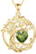 FANCIME Tree of Life Collier arbre de vie en argent sterling plaqué or jaune avec pendentif en pierre de naissance, bijou d'anniversaire, cadeau de Noël pour femme, maman, péridot