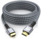 looyotul 4k Cable HDMI 15m Alta Velocidad HDMI 2.0 Cable 4K@60HZ de retorno de audio y video conector dorado 3D Arc se utiliza para televisión de ultra alta definición Xbox PS4/PS5,etc.(Plateado)