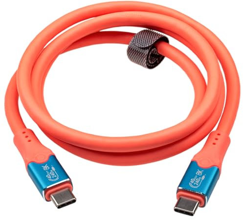 Leehitech Cable USB 4 de 1 m con Thunderbolt 4, cable de datos de 40 Gbps, cable de carga de 8 K a 60 Hz, 240 W, cable de carga rápida, cable USB C a USB C para iPhone 15/16 Plus Pro Max, Macbook,
