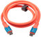 Leehitech USB4 Kabel mit Thunderbolt 4 Kabel, 40Gbps Datenkabel, 240W Schnellladung Ladekabel, 8K@60Hz 4K144Hz Videokabel USBC für Macbook, iPhone 15/16 Pro, iPad, Dock, SSD, Display, 1m, Orange