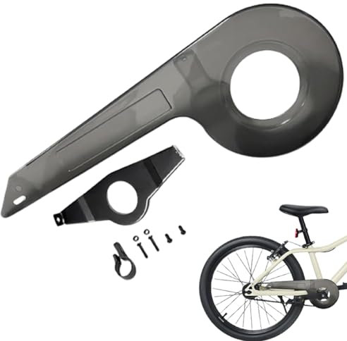 Comebachome Fahrradkette Guard Fit für 32-36 Zähne Universal Fahrradkettenwache Kids Sturdy Bike Chain Cover für Fahrradzubehör transparent Schwarz, Fahrradkettenschutz, Kettenschutz