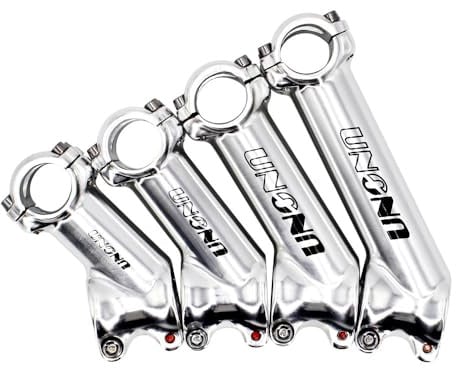 LUOKEKE Lenkervorbau 1 Pcs Bike Stem Ultraleicht Silber Fahrrad Stem Lenker Riser 35 Grad 25.4/31,8 MM Fahrrad Vorbau(31.8x70mm)