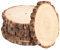 Homewit Holzscheiben 5 Stücke Holz Log Scheiben 23-25 cm Ungebohrte Holzkreise ohne Loch Runde Naturholz Baumscheiben Ca.15mm Dicke für DIY Basteln Hochzeit Weihnachten Dekoration Baumscheibe