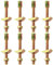 EMSea 8 Kits de Fixation de Lit en Demi-lune 4 en 1 Boulons de Rondelle Raccords de Tige Filetée pour Meubles écrous M8 Ensembles de Boulons Fixations D'assemblage