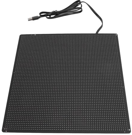 Letreros LED Publicitarios, Letrero LED WiFi Matriz 64x64, Control de Aplicaciones Animación de Texto Personalizado, Pantalla Digital Flexible, Alimentación USB DC5V, Conexión,