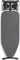 Duwee Extra breites großes Bügelbrett, Deluxe-Bügelbrett mit Dampfbügelablage, hitzebeständiger Bezug und Dicker Filzauflage, schwere stabile Beine, 117 x 43 cm, Schwarz