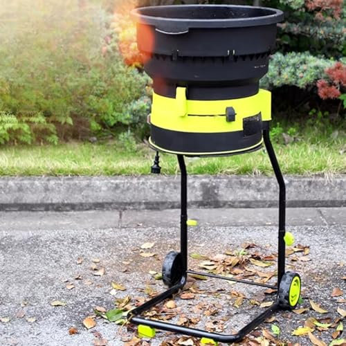 2500W Electric Leaf Mulcher Shredder, Garden Shredder Crusher, 8000rpm Leaves Chippers, Funnel diameter 54CM, Shredders And Mulchers With Wheels And Storage Bag, for Yard Cleanup, Composting