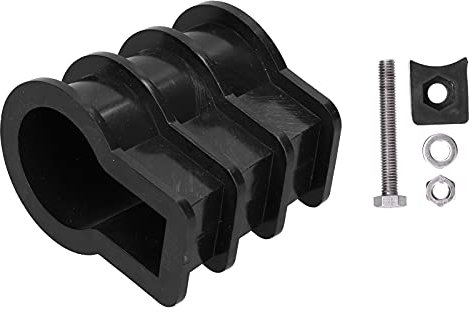 Culnflun Ladder Embedded Parts, Swimming Pool Ladder Plastic Wear Buckle Embedded Parts Easy Clean Black for Home Pool