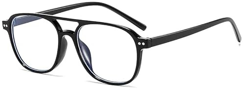 Long Keeper Blaulichtfilter Brille Damen Brille Ohne StäRke Damen Herren Computerbrille Retro Pilotenbrille Damen
