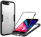 für iPhone 7 Plus/iPhone 8 Plus Hülle mit eingebautem Panzerglas Displayschutz und Kamera Schutzfolie [9H HD], 360 Grad Handyhülle Ganzkörper Stoßfeste iPhone 7 Plus/iPhone 8 Plus Case - Schwarz