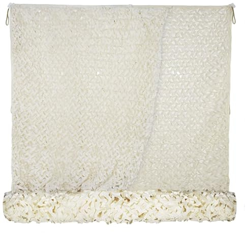 TOOSOAR Tarnnetz 4x6m,150D Doppelschicht Tarnnetz Sonnenschutz,für Deko Waldlandschaft Jagd Sichtschutz Outdoor Camping Garten,Beige