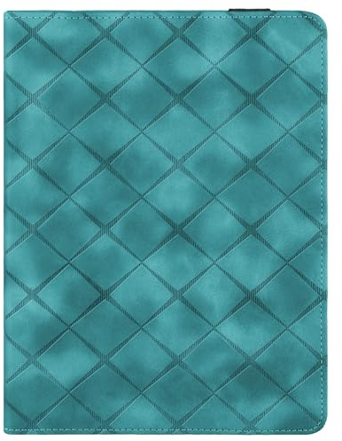 Custodia per tablet in pelle ecologica For iPad Pro 12.9 5th/4th/3rd Generation Tablet PC Cases Adjustable Fixing Strap Card Slot Tablet Case Shockproof Bracket Type Protective Cover(Mavi)