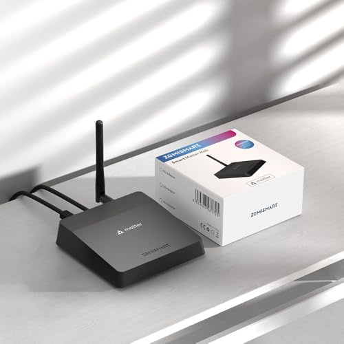 Matter Hub M1 Pro, Thread & Tuya Zigbee Gateway con telecomando IR integrato, Smart Home Bridge funziona con Tuya Homekit, Alexa, hub Home Assistant, supporto Wifi e LAN Internet