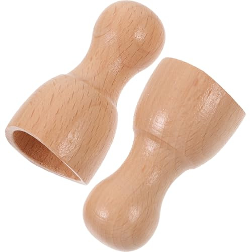 VICASKY Facial Ventosa de Madera 2piezas, Herramienta de Masaje Corporal Ligera y Portátil para Uso en Casa y Oficina