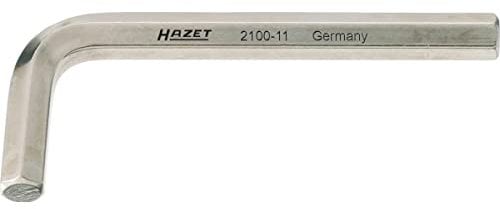 HAZET Winkelschraubendreher 2100-025, Schlüsselweite: 2.5 mm | Oberfläche: vernickelt, Abtrieb: Innen Sechskant Profil | besonders geeignet für schwer zugängliche Verschraubungen