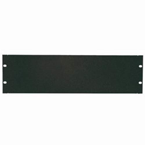 LogiLink PN104B - 19 Geschlossenes Blindpanel 4 HE (Höheneinheit) aus 1.2mm Stahlblech zur Abdeckung von Leerfeldern im 19 Schrank, Schwarz