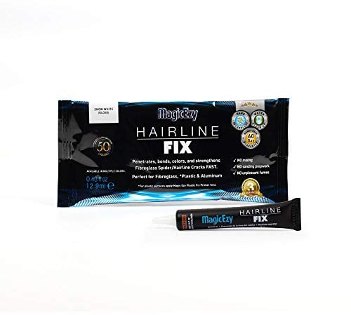 MagicEzy Hairline Fix - (Snow White)| Gelcoat Repair Kit | Fix Cracks and Scratches Like a Pro | Fibreglass Boat Repair Filler | Boats, Jet Skis, Fibreglass, PVC, Carbon Fiber, Plastic |