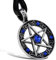 JewelryWe Schmuck Damen Herren Halskette, Legierung Stern Anhänger, Kunstleder Kette Schmuck