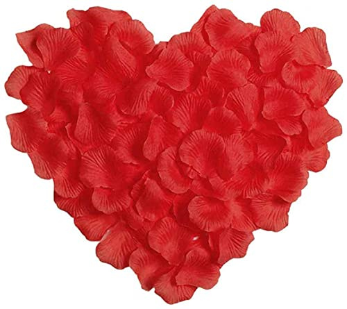 100pcs Deep Red Silk Rose Petals Mother’S Day Wedding Confetti Anniversary Table Decorations Christening Flowers Scatter