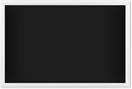 U Brands 20 x 30 Magnetic Chalkboard with White Wood Frame, Blackboard Surface, Wall Mountable, Home, Classroom & Office Organization, Memo & Message Board