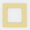 Single Light Switch Socket Coloured Acrylic Surround Finger Plate - Huge Colour Choice (Cream)