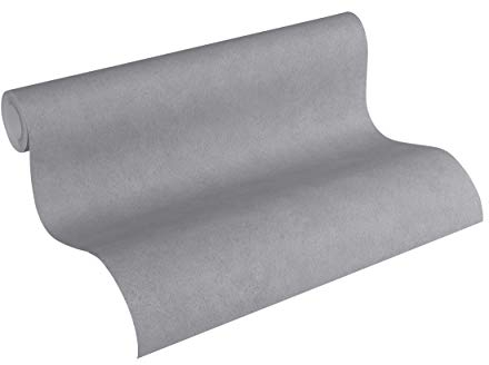 Livingwalls Vliestapete Neue Bude 2.0 Tapete Uni 10,05 m x 0,53 m grau Made in Germany 362064 36206-4