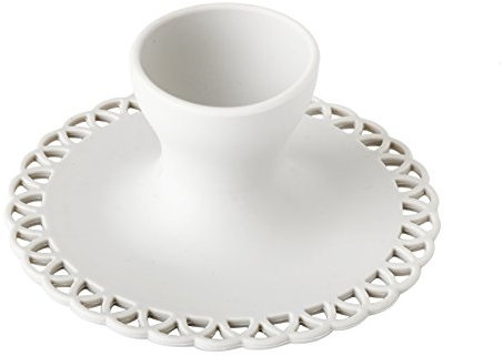 VIGAR Maid Coquetier, Acier et Silicone, Gris, 11.5 x 11.5 x 5.2 cm, Lot de 2