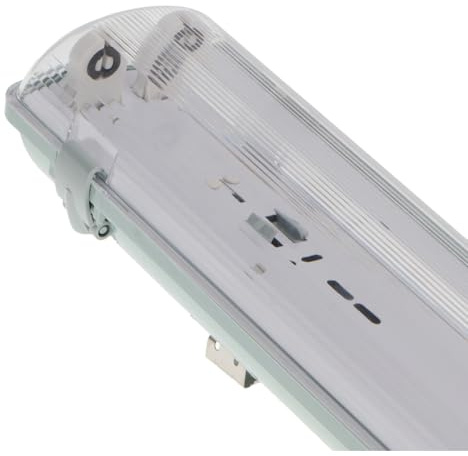 LEDUNI ® Pantalla Estanca para dos tubos T8 LED Conexión Un Lateral 1500MM
