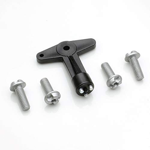LST 1 Felgendeckel Schlüssel mit 4 Schrauben Set kompatibel mit Renault Clio 2 3 Laguna 2