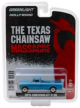 Greenlight 1971 Chevrolet C-10 Pickup Truck - Texas Chainsaw Massacre Film Auto Hollywood 1:64