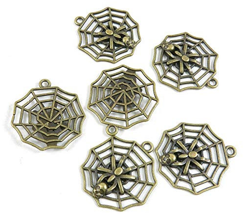 Schmuckanhänger O5DZ4A Spinnennetz, Spinnennetz, Kunst, Basteln, Perlen, 30 Stück