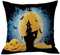 Xmiral Kissenbez黦e Kissenh黮len Baumwollmischung Grimasse Drucken Halloween Schm點ken Kopfkissenbezug 45x45cm(AD)