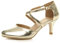 AJVANI mid high heel strappy crossover wedding sandals shoes size 6 39