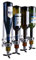 4 Bottle Wall Mounted Liquor Dispenser Bar Butler Bracket Solo Optic Spirit Wine Beer Alcohol Bottle Beverage Stand Revolving Nozzle Drinkware Set