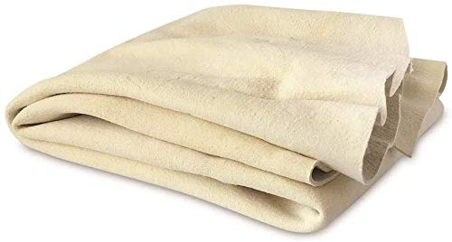 Netagon Genuine Super Soft Chamois Leather Car Drying Cleaning Valeting Shammy Cloth - Safe on all paintwork (2 Square Feet)