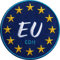 2 x Europa Patch 65 mm gestickt/Aufbügler Aufnäher Patches Applikation Bügelbild zum aufbügeln aufnähen Kleidung Rucksack/EU europäische Union Sterne Flagge Fahne/Club of Heroes