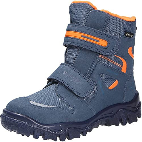 Superfit Jungen HUSKY Boot, Schneestiefel, BLAU/ORANGE 8010, 28