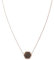 Kerbholz Hexa Necklace – Elegante Damen Halskette aus Sandelholz, Sechseckiger Holzanhänger, Shiny Rose Gold, Verstellbar