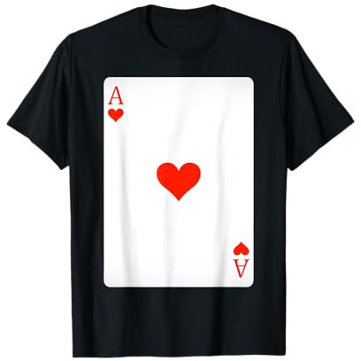 Ass of Hearts Spielkarten Shirt Easy Halloween Kostüm T-Shirt