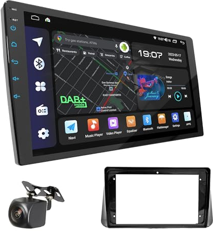 UGAR Kompatibel für Nissan Micra (K14) 2017+; Kicks 2016+ 9 Zoll Android 14 DSP 4GB+64GB Autoradio HD Voll-Touchscreen GPS-Navigation