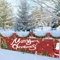 VICSOM Banner de Navidad para Decoración al Aire Libre, Carteles para Jardín, Pared, Casa, Mesa y Fiesta