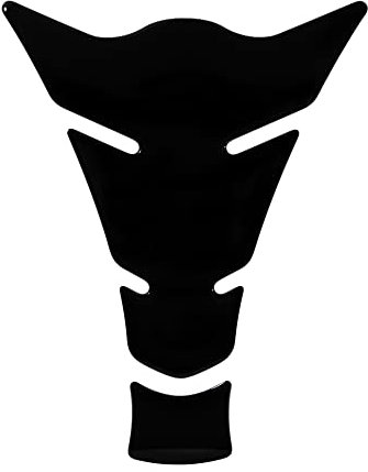 BIKE-label Adesivo per serbatoio nero 3D per moto, protezione del serbatoio X500948VA